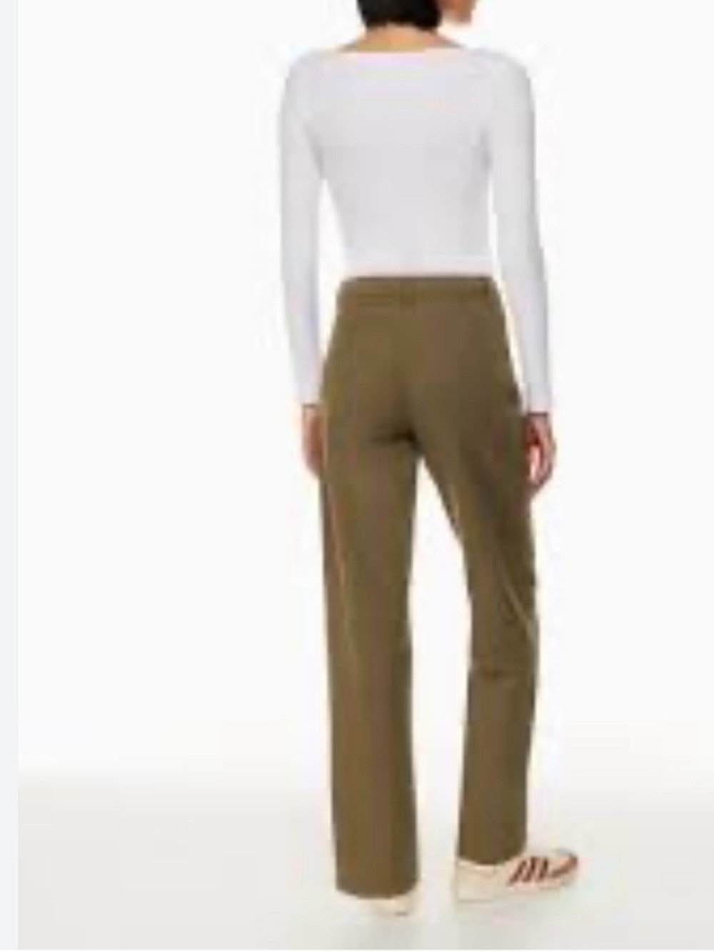 Aritzia wilfred size  2 Straight-Leg Pants in Olive Green